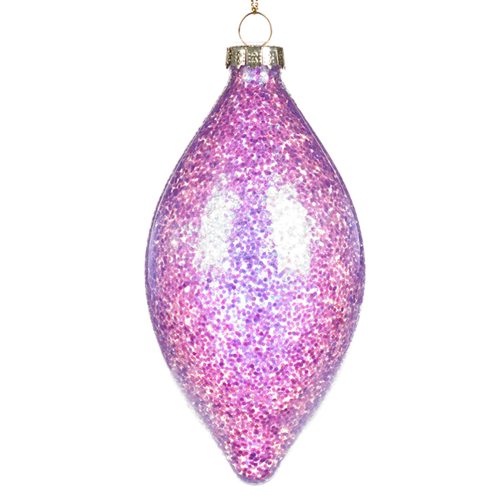 Goodwill kerstpegel - Met iriserende glitters - 13 cm