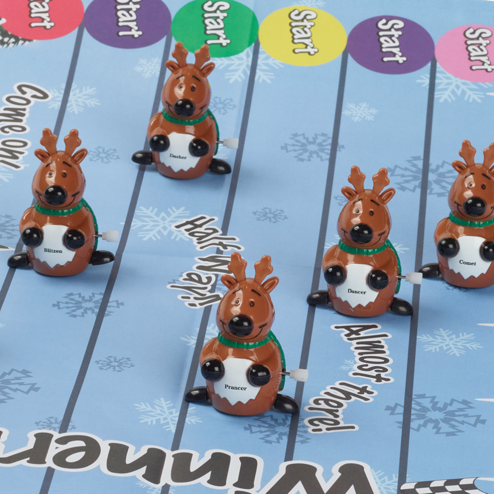 Christmas crackers - Racing Reindeer - Set van 6
