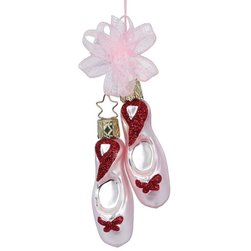 Inge Glas kerstornament - Ballet schoenen