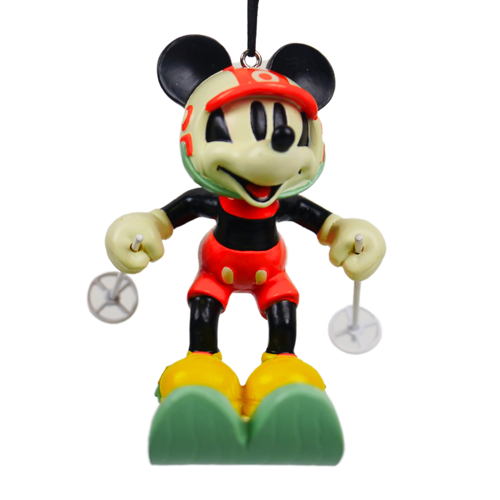 Disney kerstornament - Mickey op skies