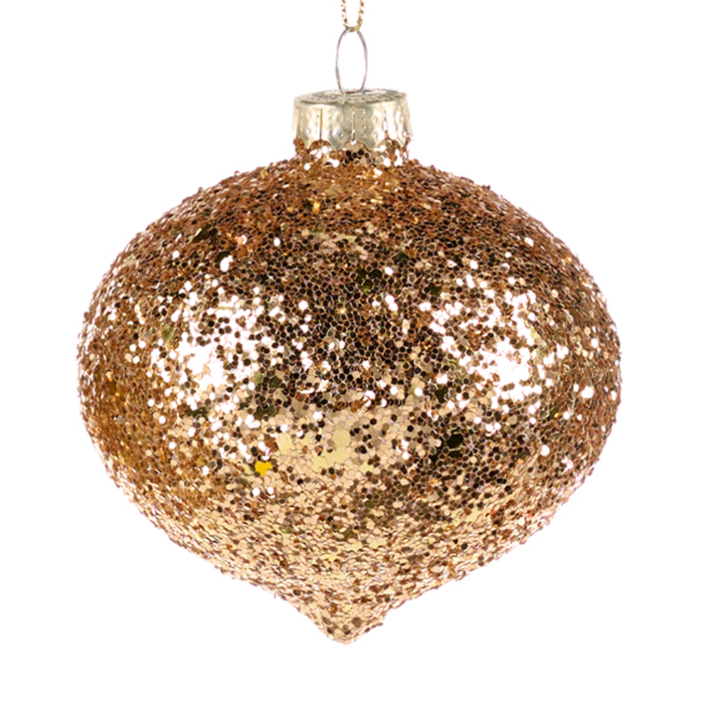 Goodwill kerstbal - Met glitters - 8cm