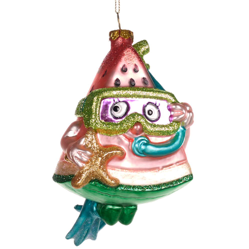 Goodwill kerstornament - Watermeloen met snorkel