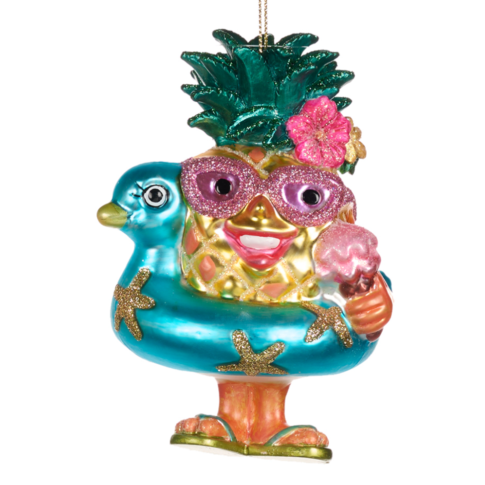 Goodwill kerstornament - Ananas met zwemband