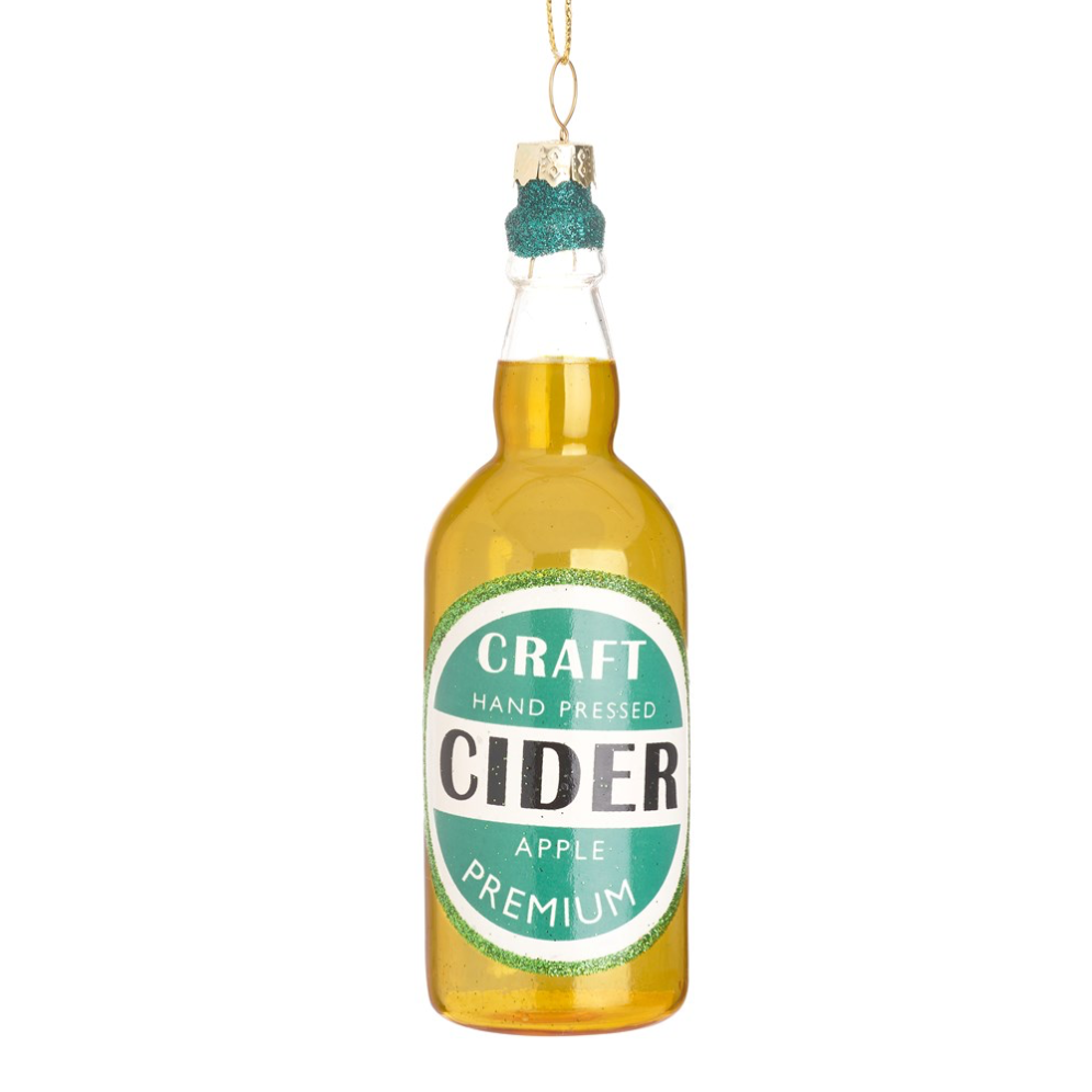 Sass & Belle kerstornament- Cider flesje