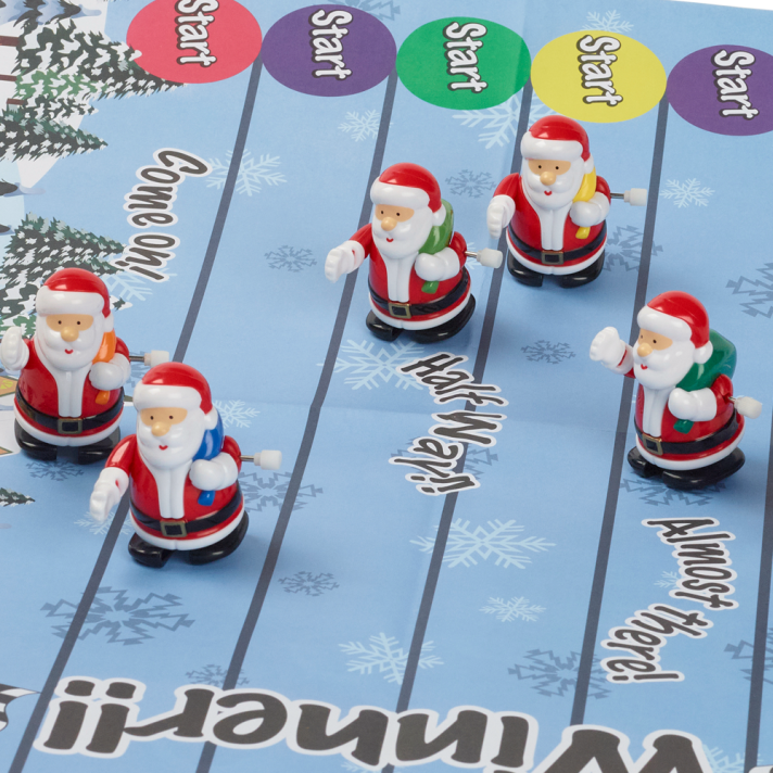 Christmas crackers - Racing Santa - Set van 6