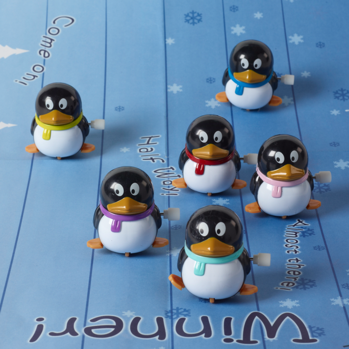 Christmas crackers - Racing pinguïn - Set van 6