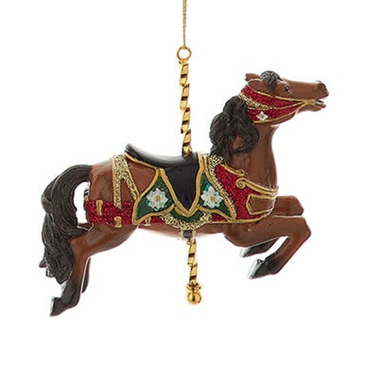 Kurt Adler kerstornament - Carrousel paard