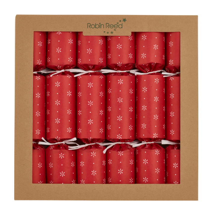 Christmas crackers -Rood - Set van 6