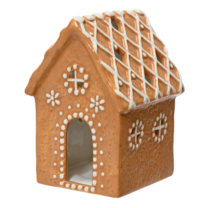 Decoris theelichthouder - Gingerbread huis