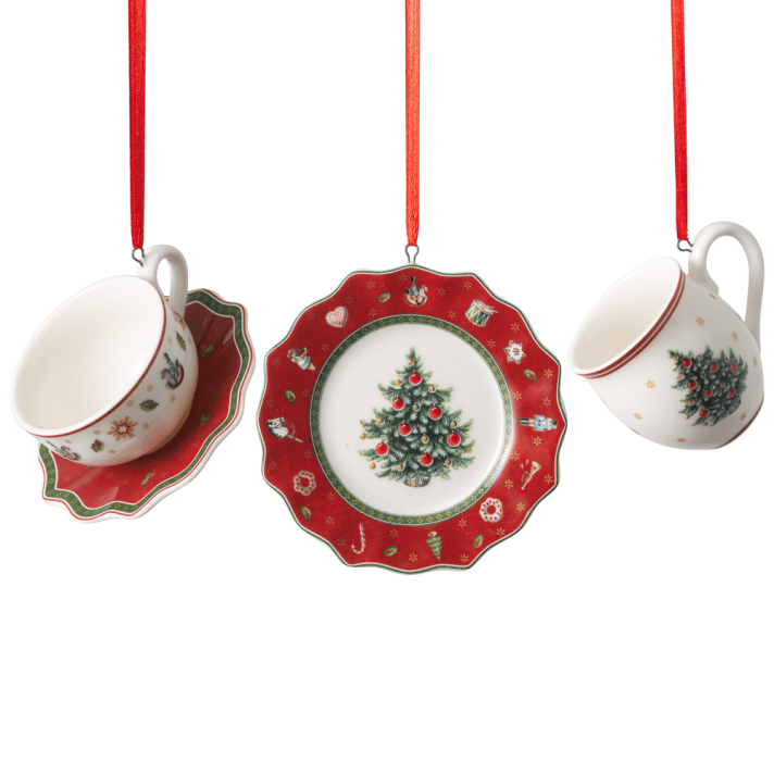 Villeroy & Boch kerstornamenten - Toy's Delight ontbijtset - Set van 3