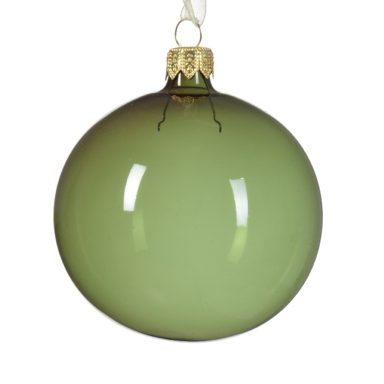 Decoris kerstbal - Groen - 8cm