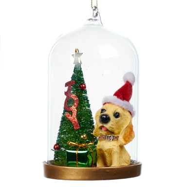 Goodwill kerstornament - Stolp - Met labrador