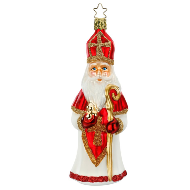 Inge Glas kerstornament - Sinterklaas