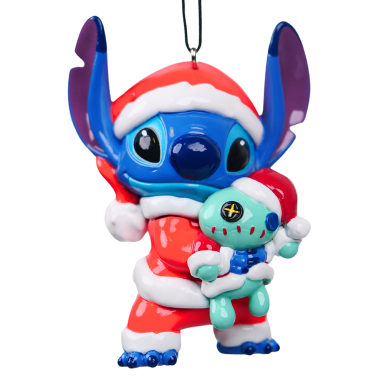 Disney kerstornament - Stitch met Scrump