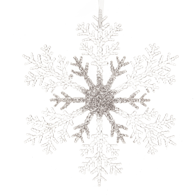 Decoris kerstornament - Sneeuwvlok