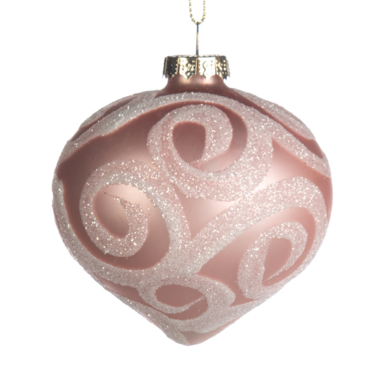 Goodwill kerstbal - Met swirl - 8cm