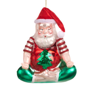 Goodwill kerstornament - Yoga kerstman