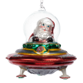 Goodwill kerstornament - Ufo met kerstman