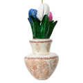 Decoris kerstornament - Tulpen op vaas