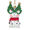 Kurt Adler kerstornament - Hond met kerstbril